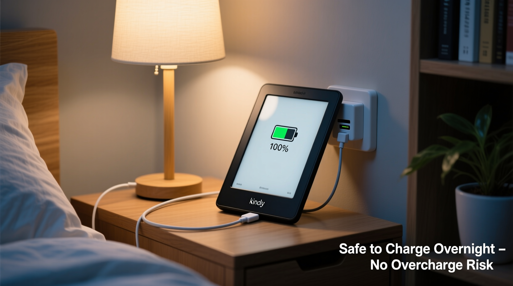 is it safe to leave your e reader charging overnight