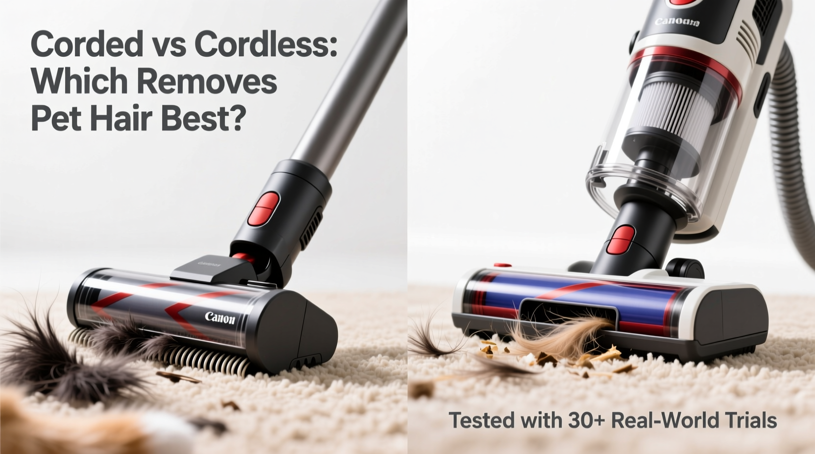 corded vs cordless vacuum cleaners which gets pet hair out best