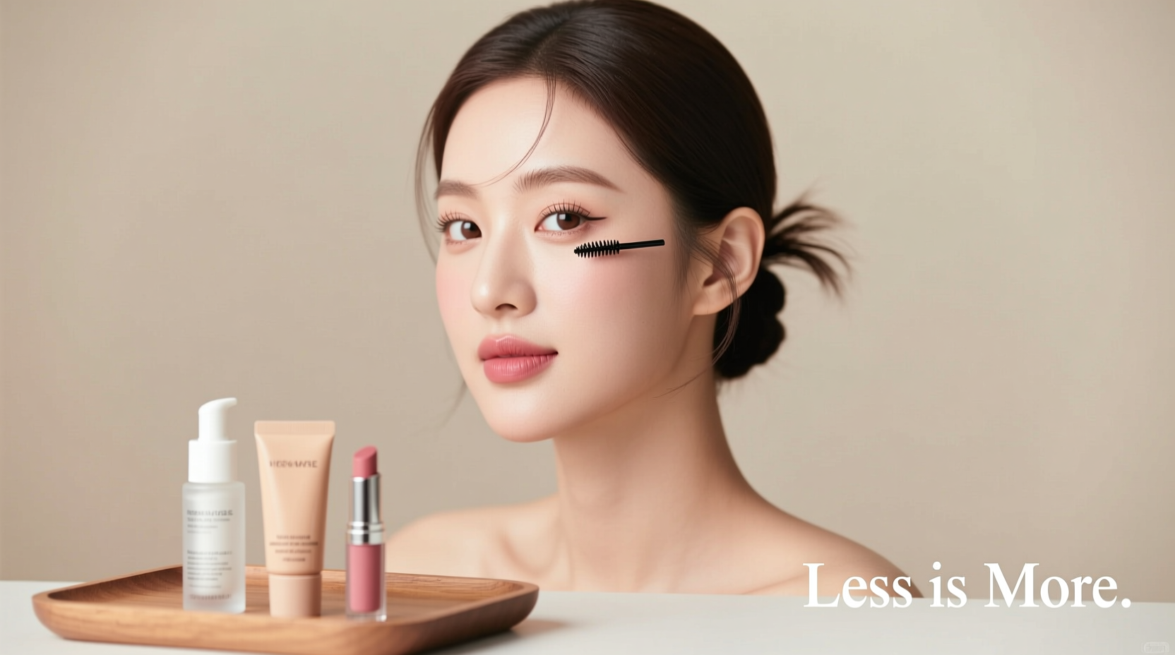 how to create a minimalist makeup routine that still makes you feel put together