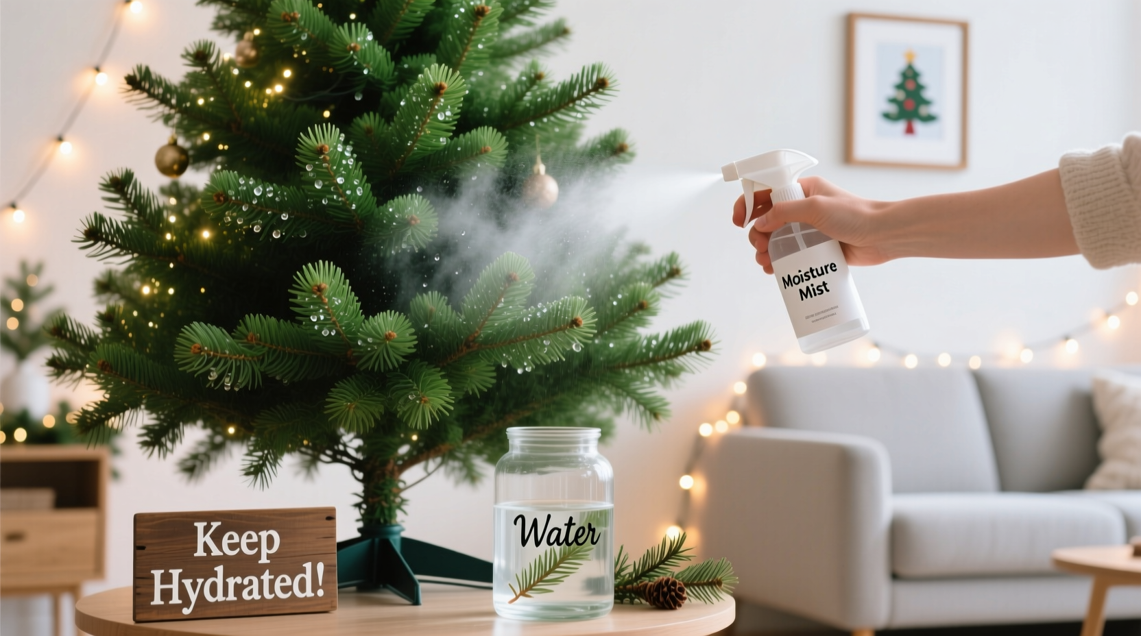 how to prevent your christmas tree from drying out too fast with simple home hacks