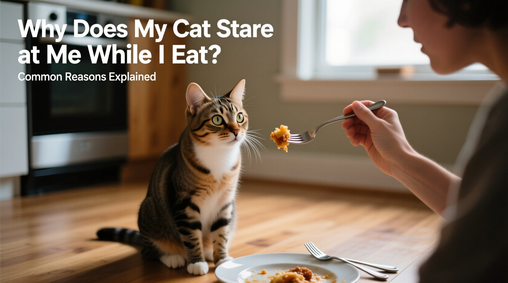 why does my cat stare at me while i eat common reasons explained