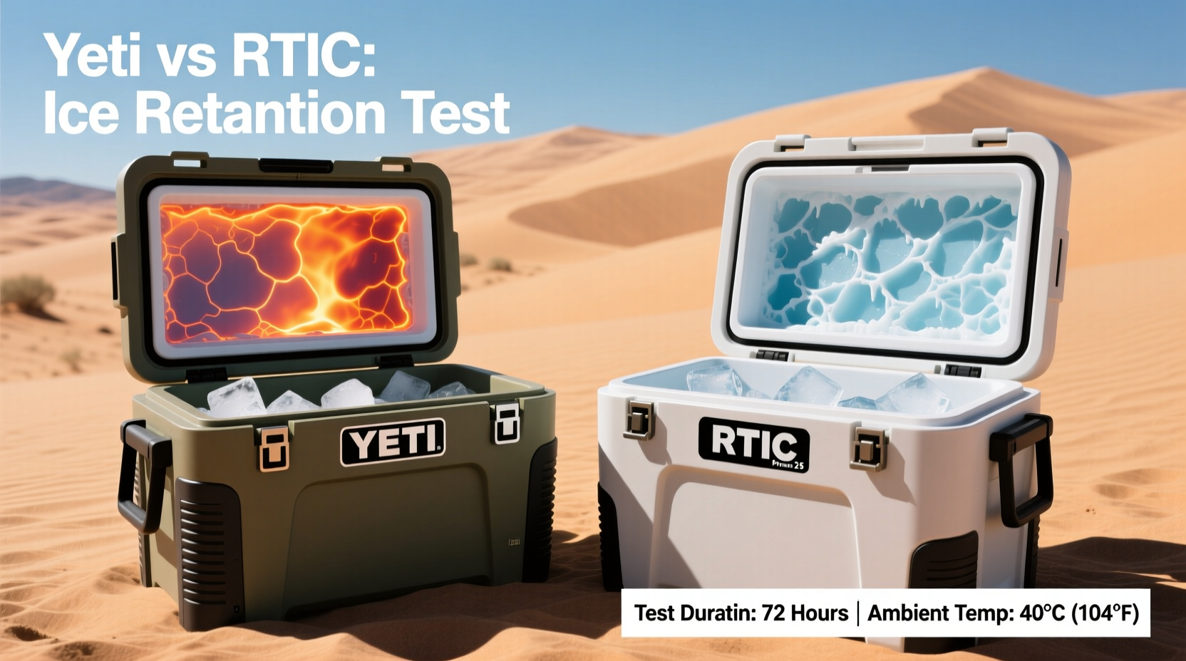 yeti cooler vs rtic which brand holds ice longer in direct heat