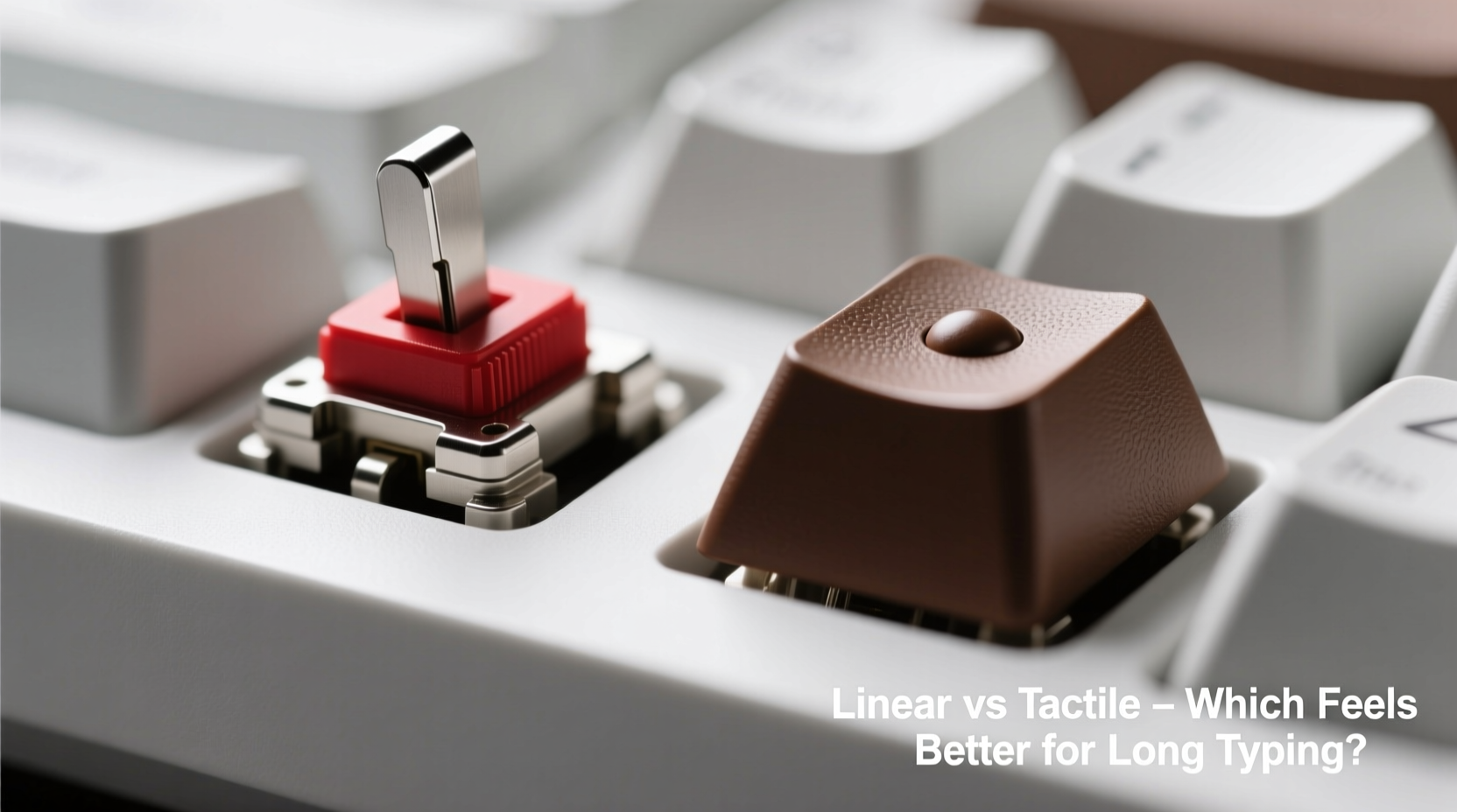 mechanical keyboard linear vs tactile switches which feels better for long typing sessions