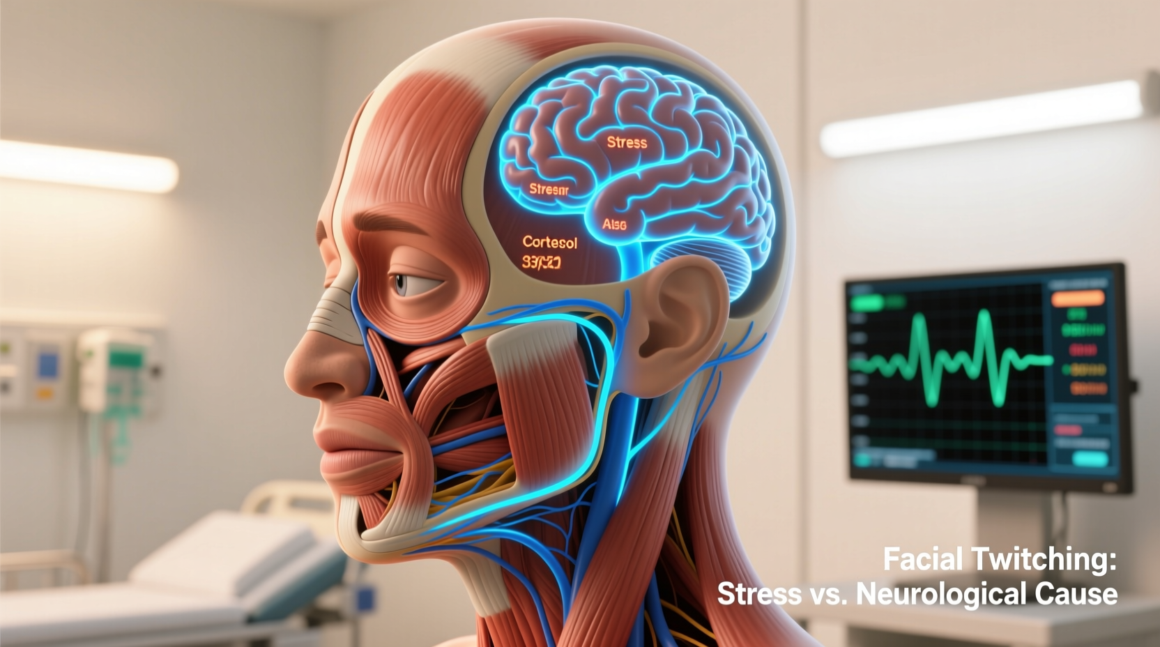 why does my face twitch randomly stress or neurological issue