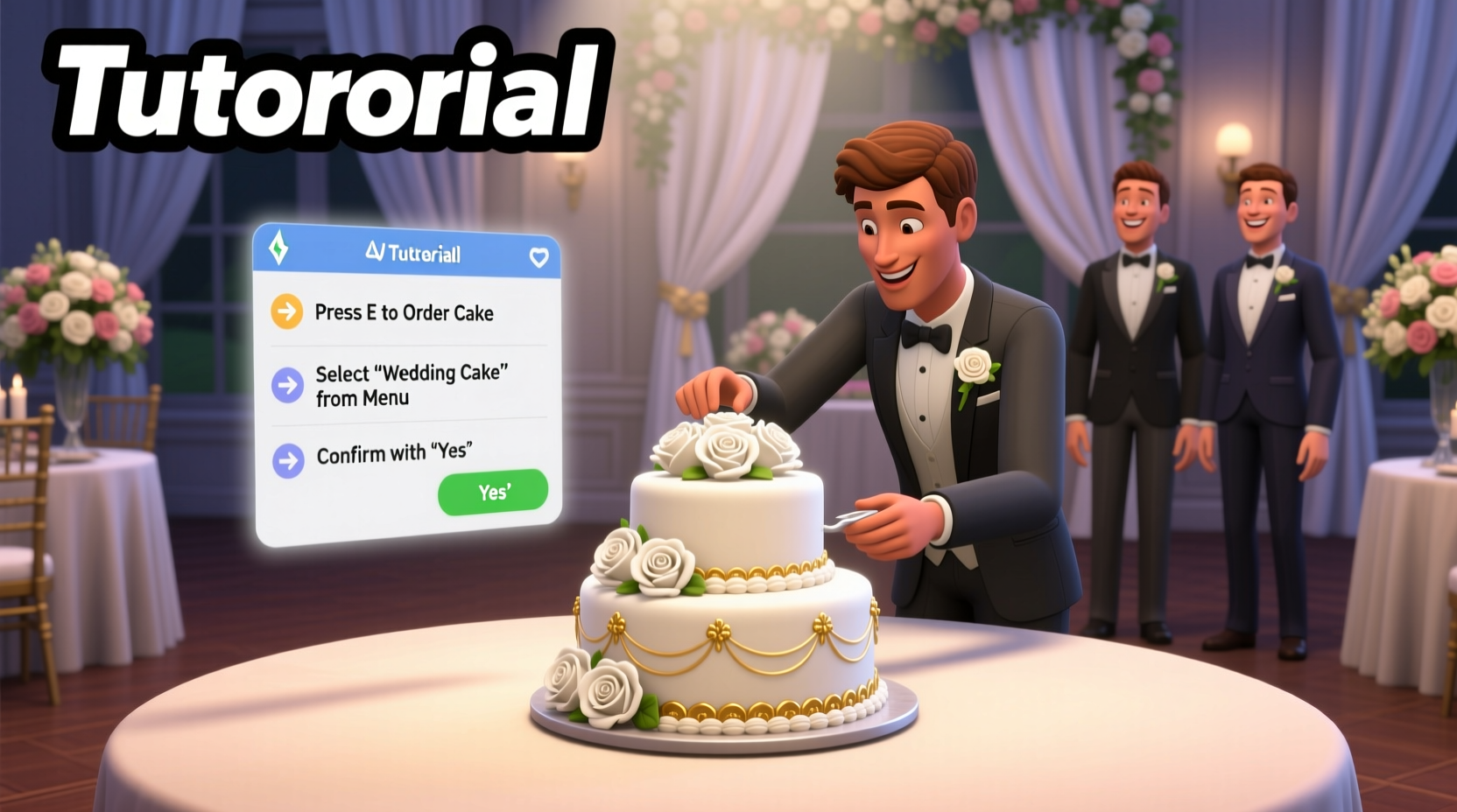 how to get wedding cake sims 4