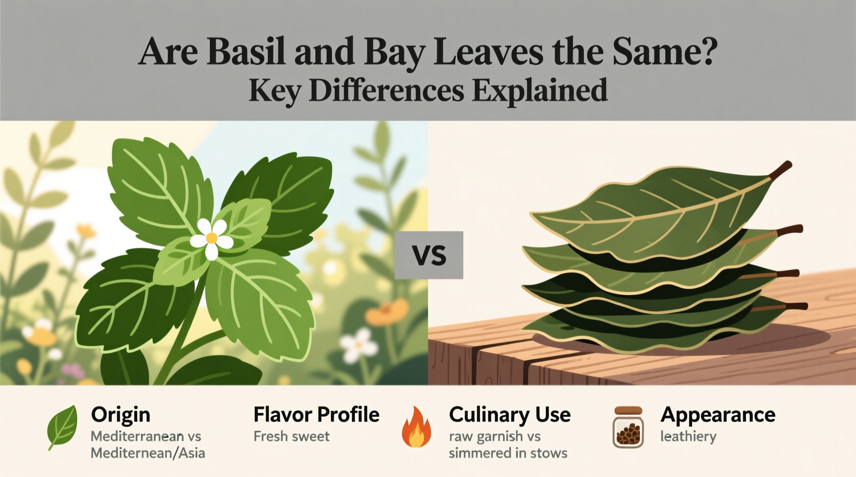 Are Basil And Bay Leaves The Same