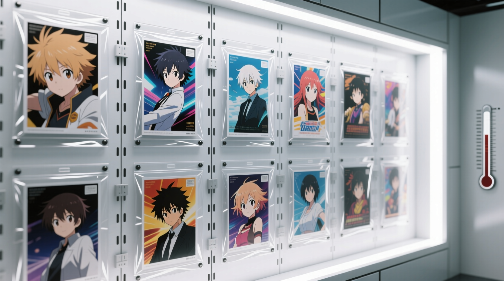 how to store anime posters in a closet