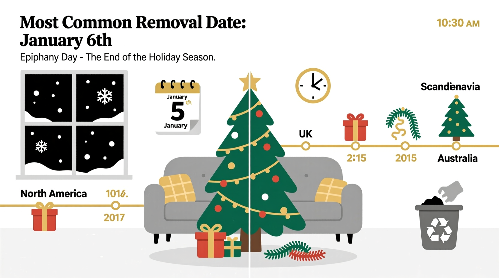 when do most people take down their christmas tree