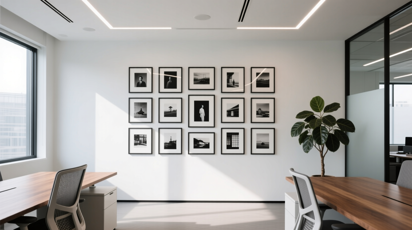 the photo wall workspace