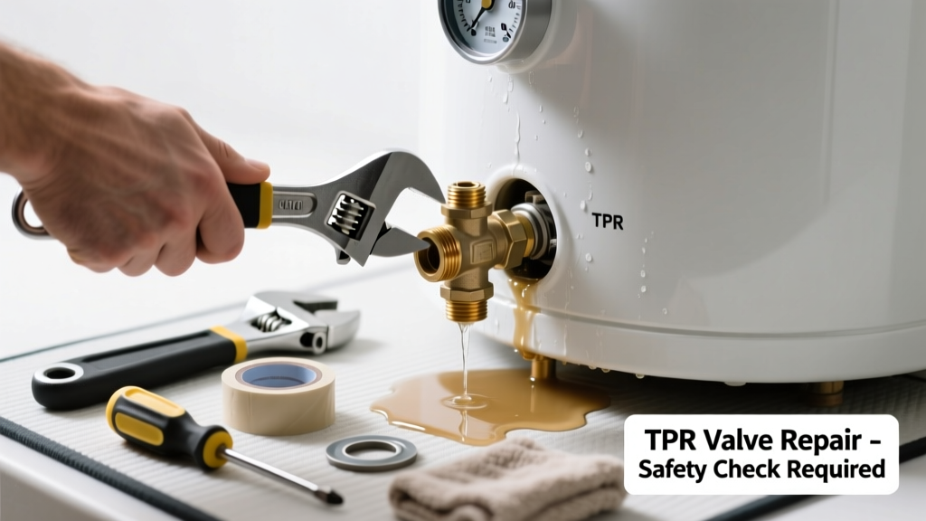 Fixing a Leaking, Noisy Water Heater TPR Valve