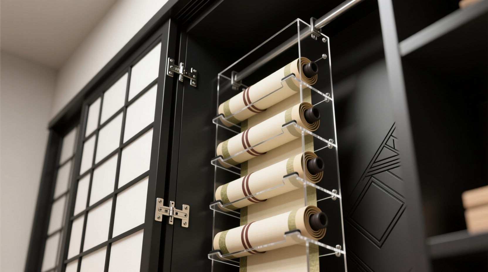 closet organization tips for anime scrolls