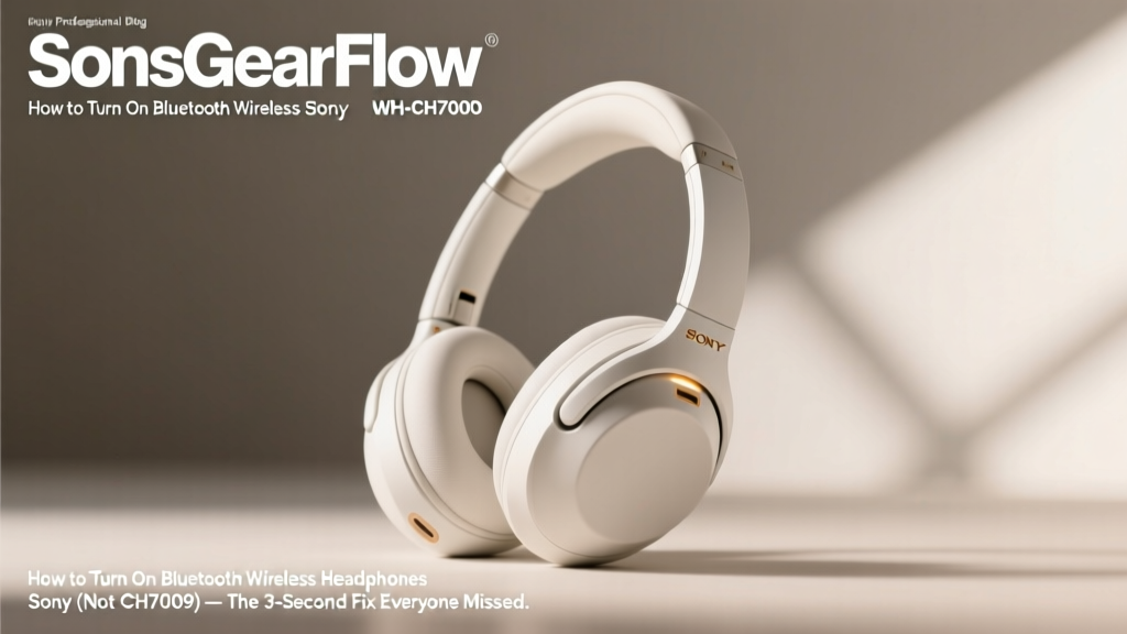 Sony WH-CH700N Bluetooth Setup & Troubleshooting