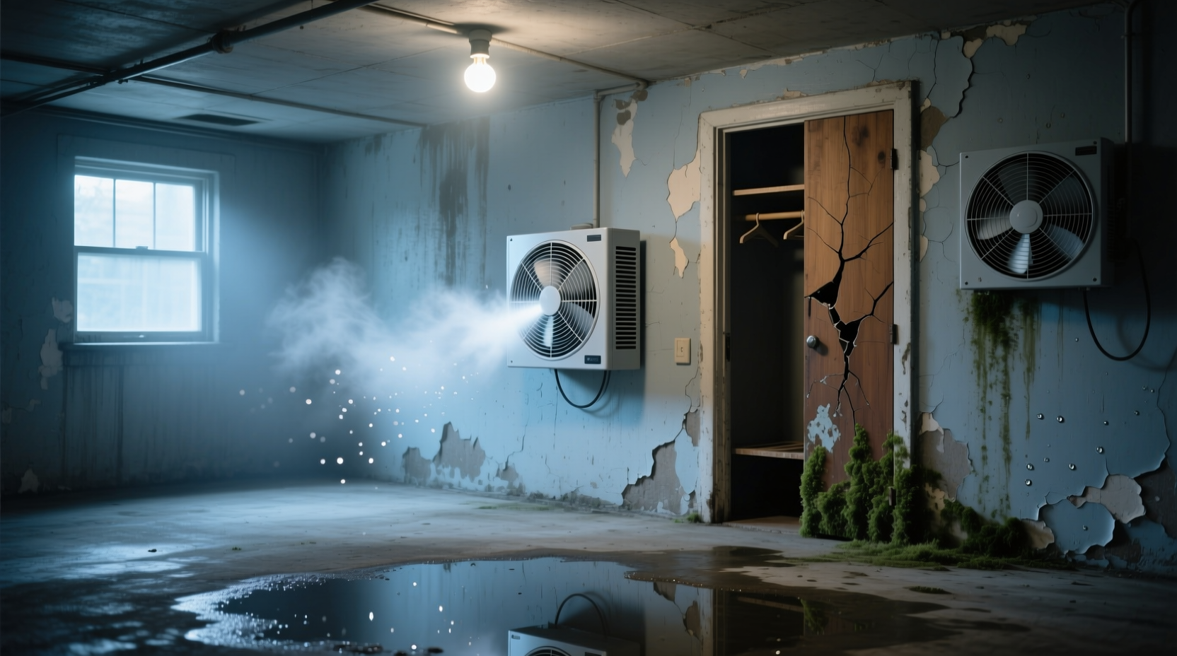 closet ventilation fans in humid basements