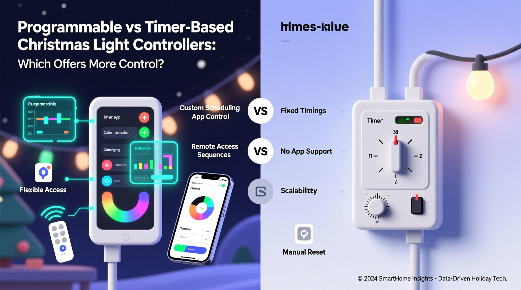 programmable vs timer based christmas light controllers which offers more control