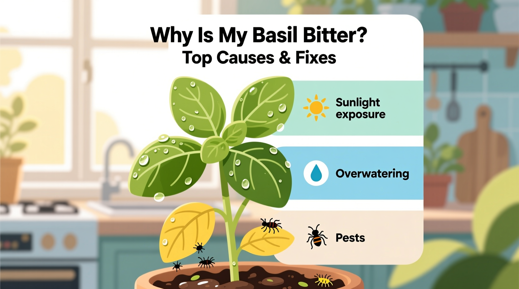 5 Reasons Your Basil Tastes Bitter | TheHomeSprouts