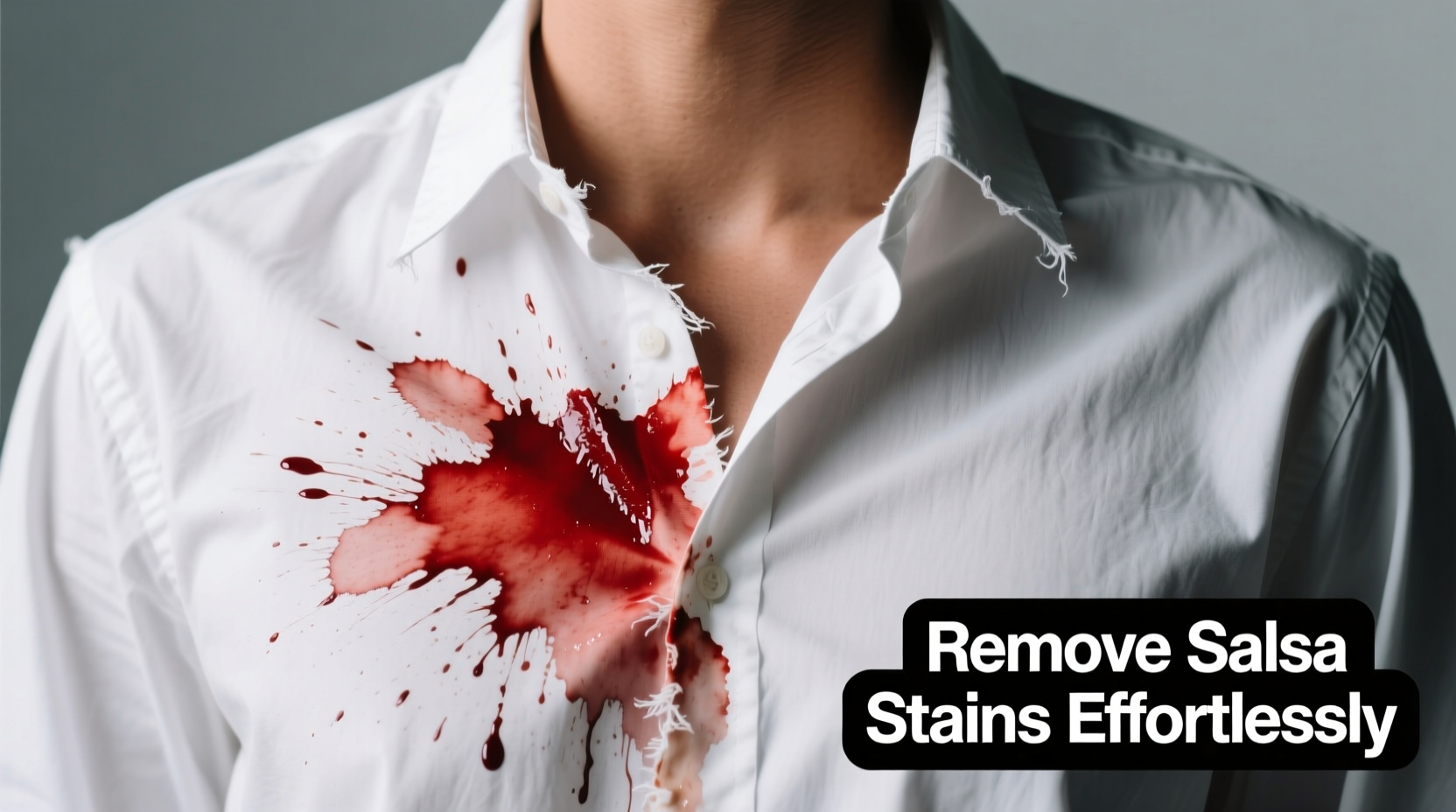 remove salsa stains from clothing