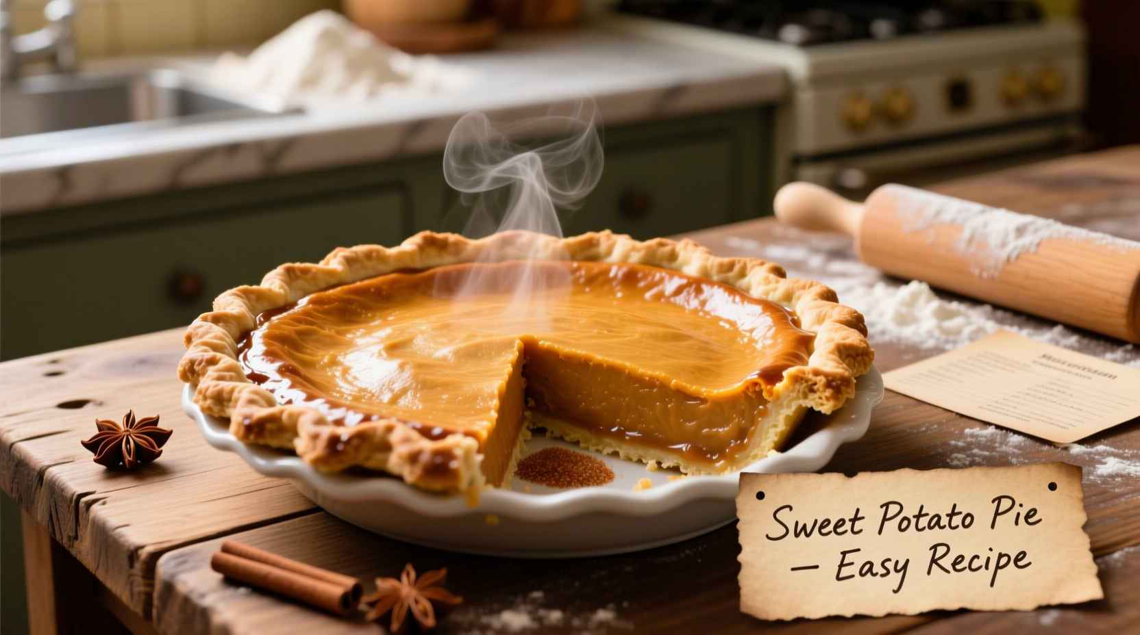 Easy Sweet Potato Pie Recipe in 15 Minutes