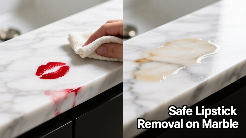 How to Remove Lipstick from Marble Countertops Safely