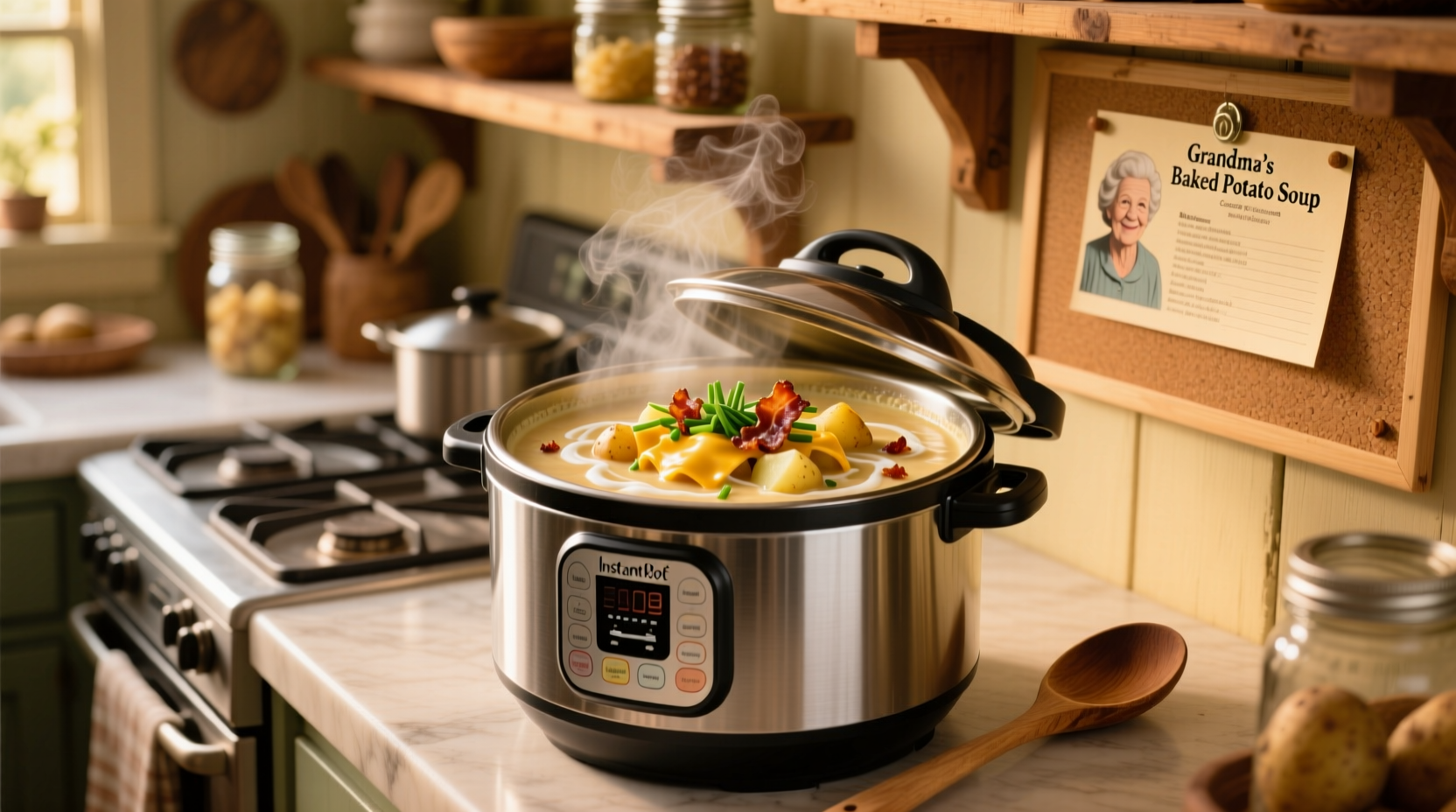 Perfect Baked Potato Soup in 30 Minutes: Instant Pot Recipe