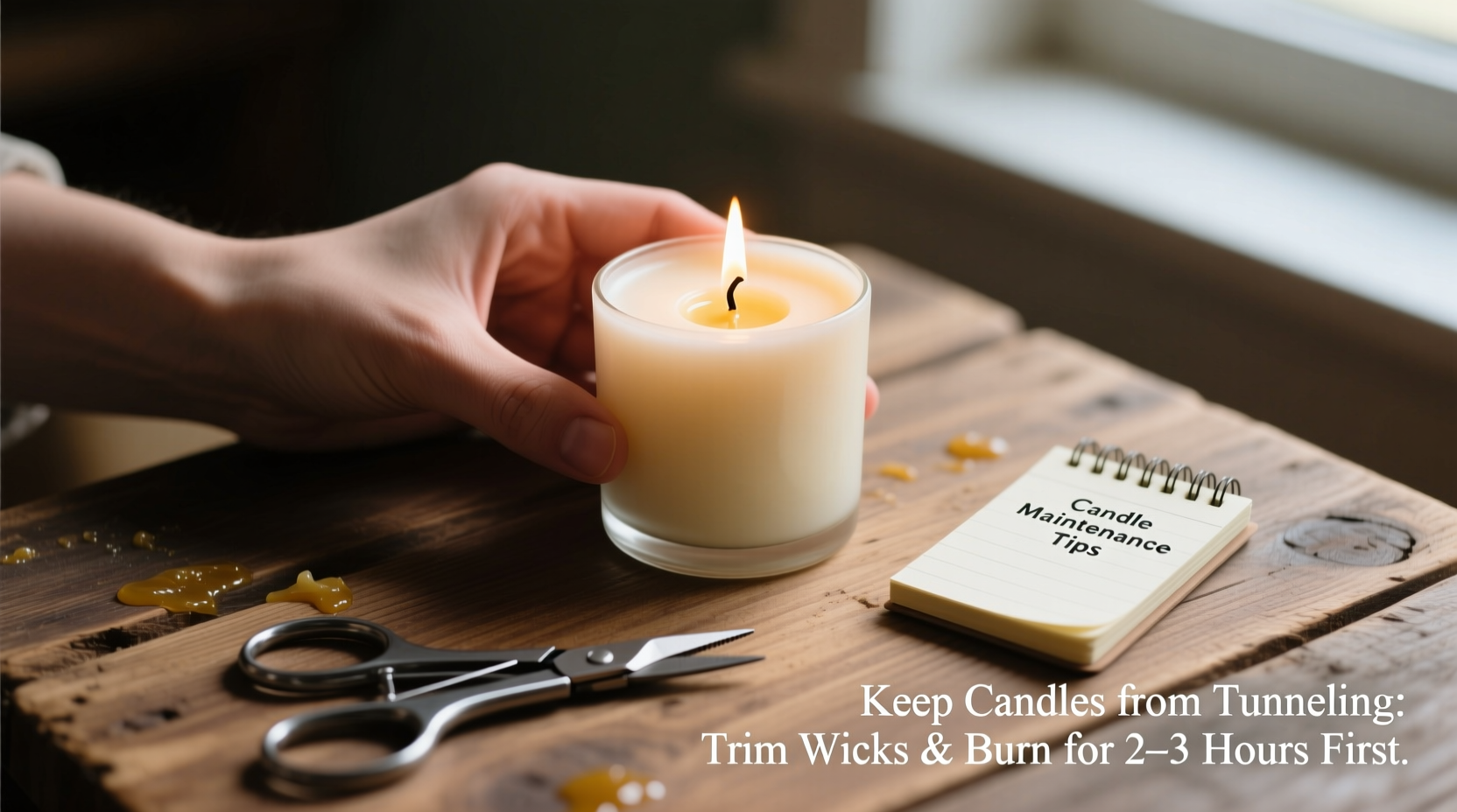 how to keep candles from tunneling using simple wick tricks