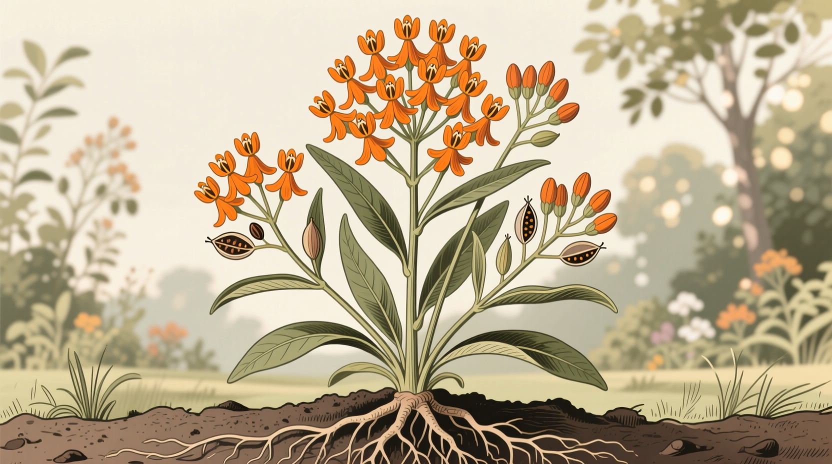 does butterfly weed spread