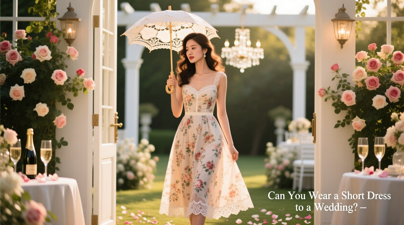 can you wear a short dress to a wedding