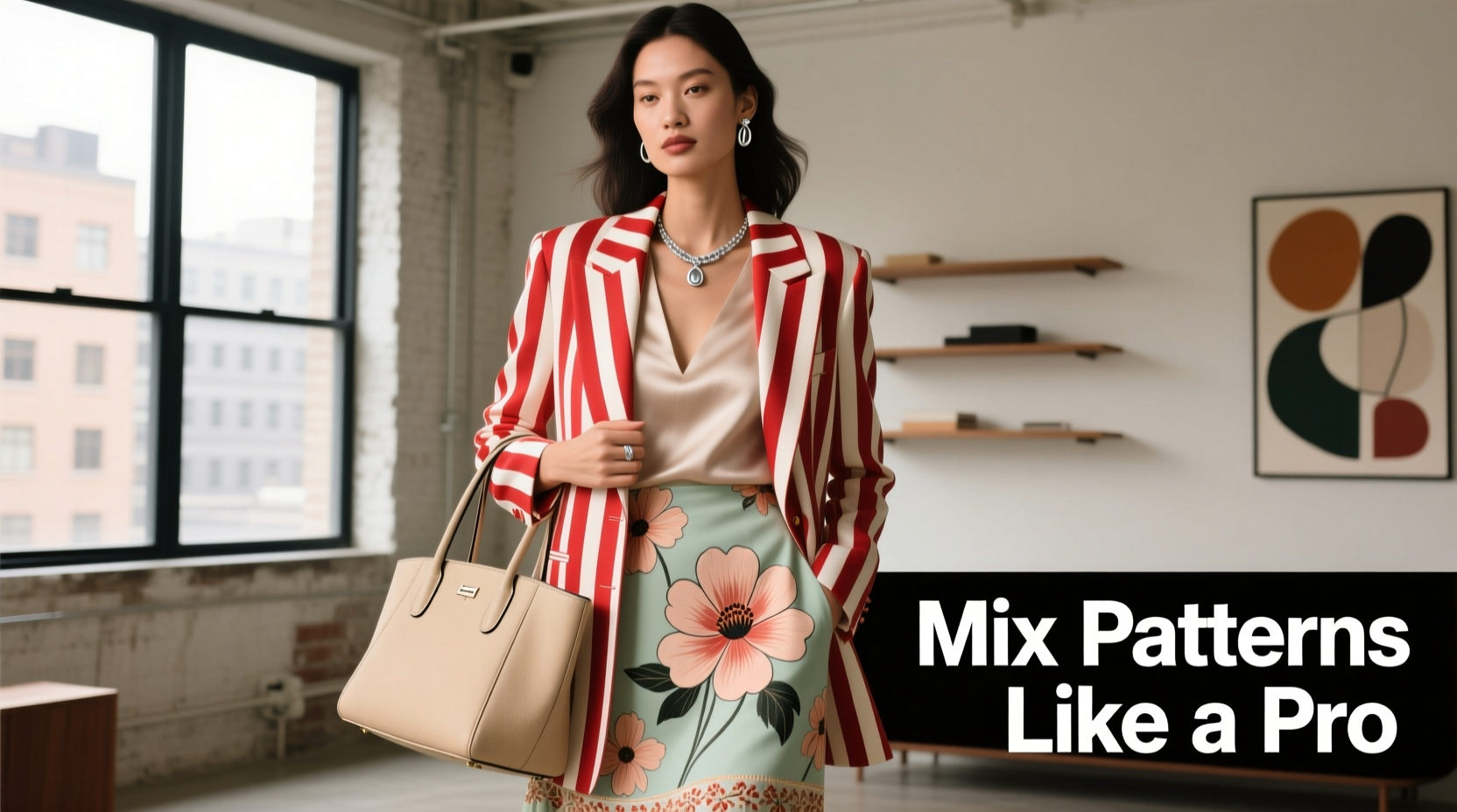 how to mix patterns like florals and stripes without clashing