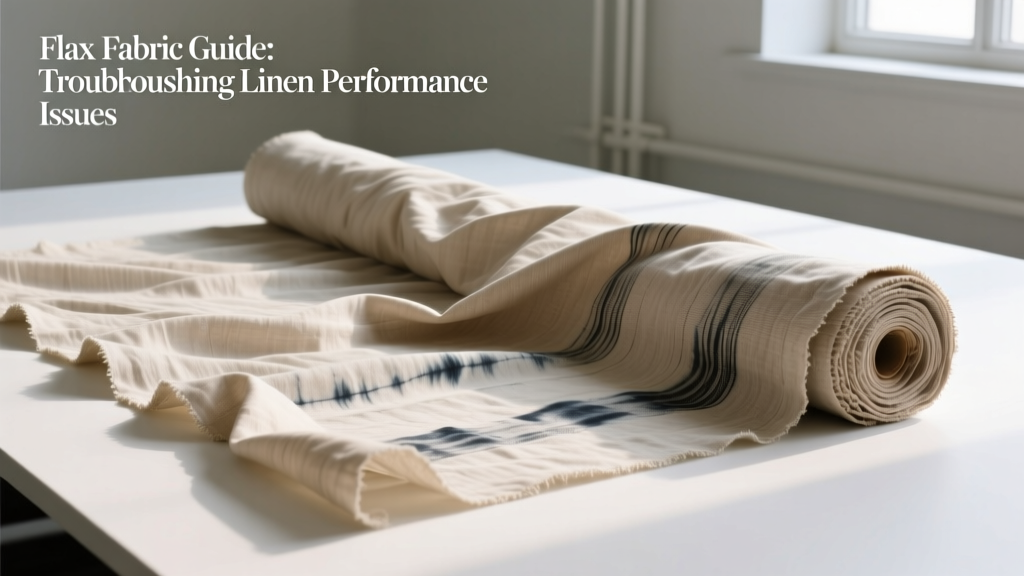Flax Fabric Guide: Troubleshooting Linen Performance Issues