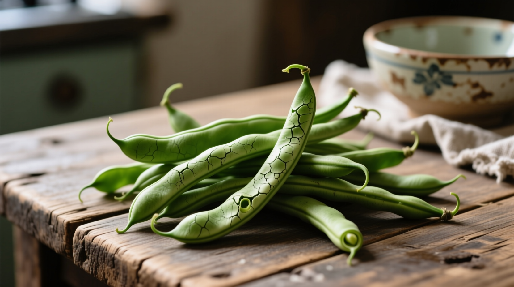 blistered green beans
