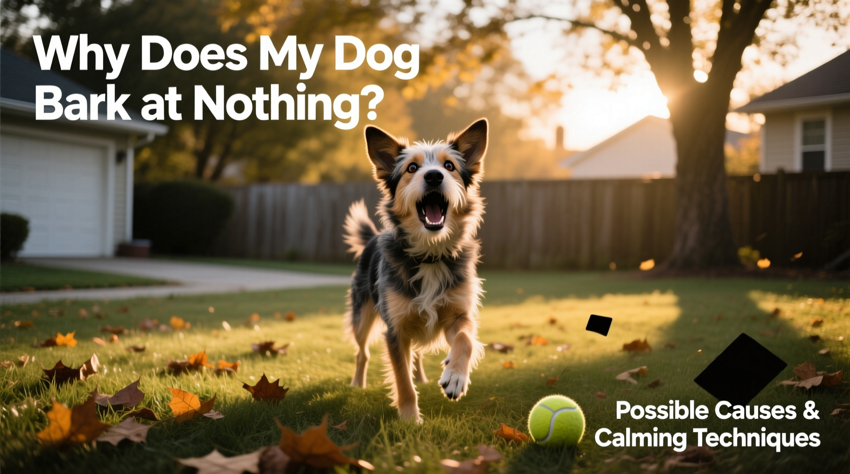 why does my dog bark at nothing possible causes and calming techniques