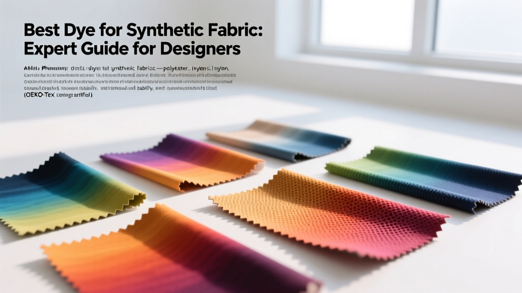 Best Dye for Synthetic Fabric: Expert Guide for Designers