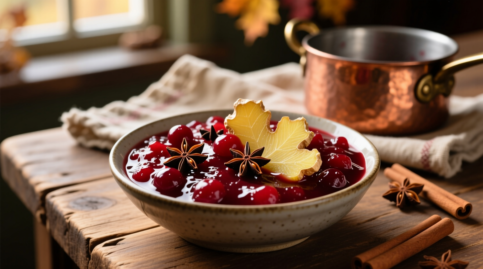 cranberry sauce ginger and clove