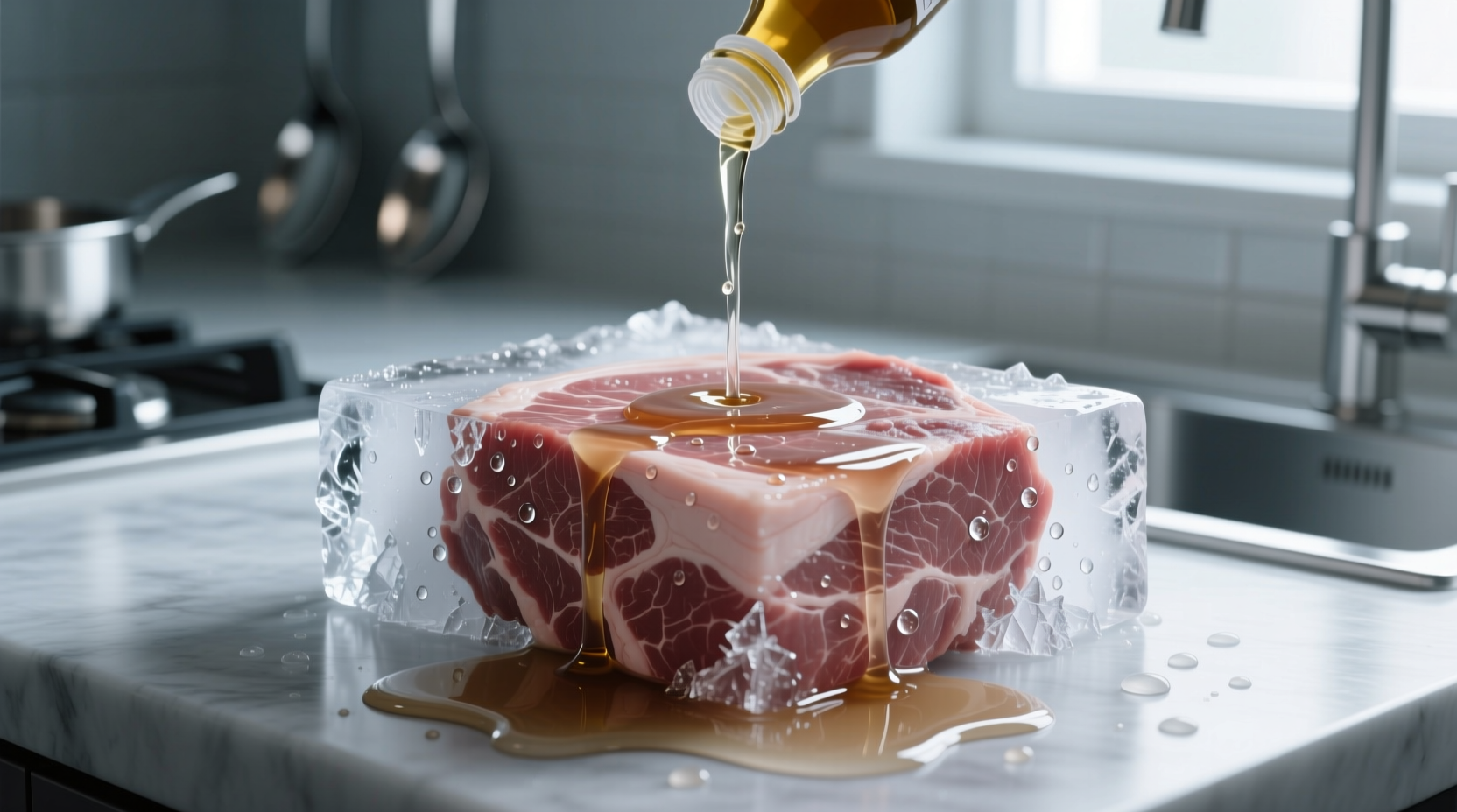 Thaw Frozen Meat with Vinegar? Science Says Don't — Here's What Works