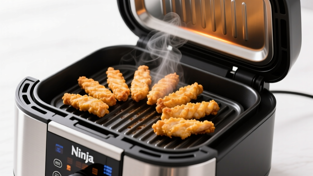 Crispy Chicken Strips on Ninja Foodi Grill (Safe & Easy)