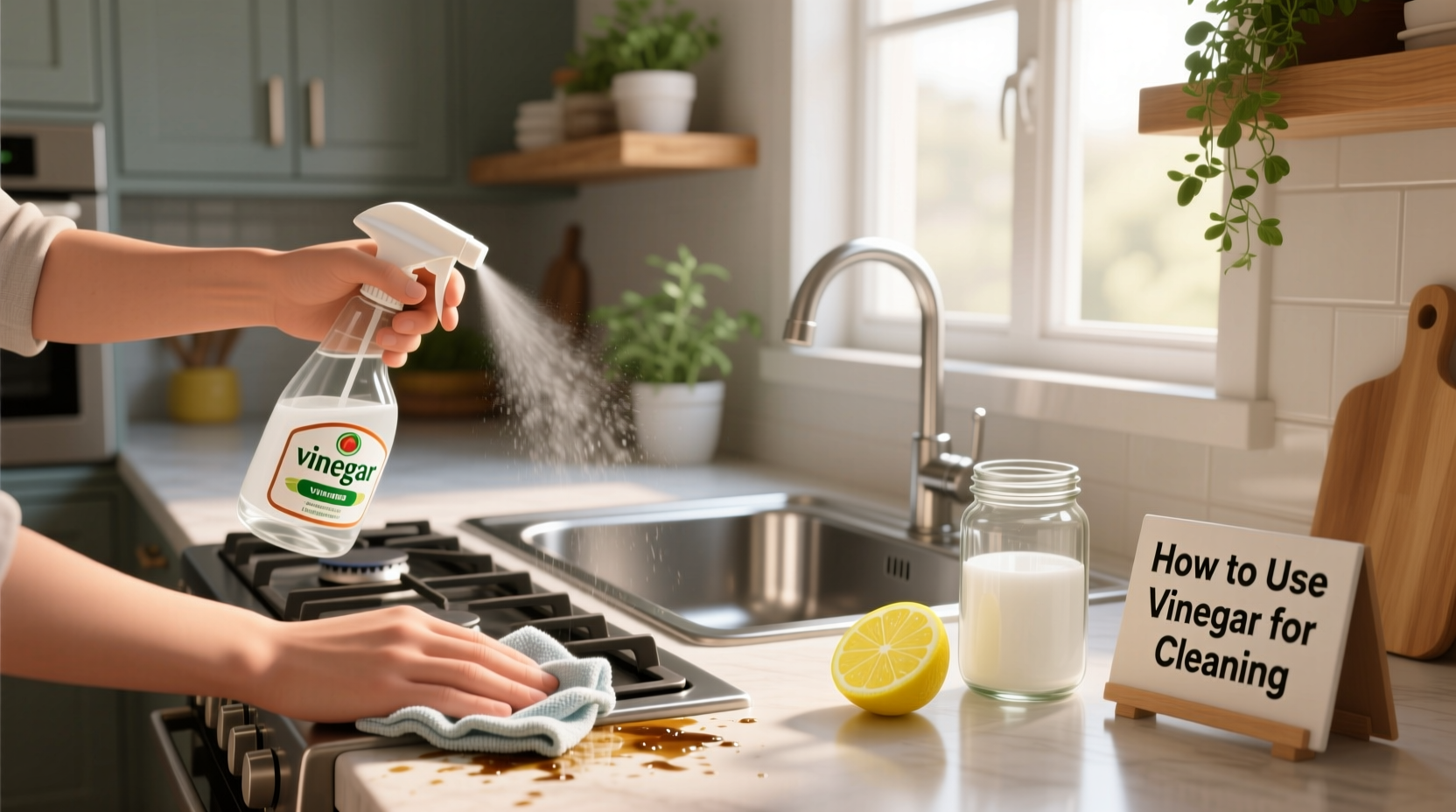 how to use vinegar for cleaning