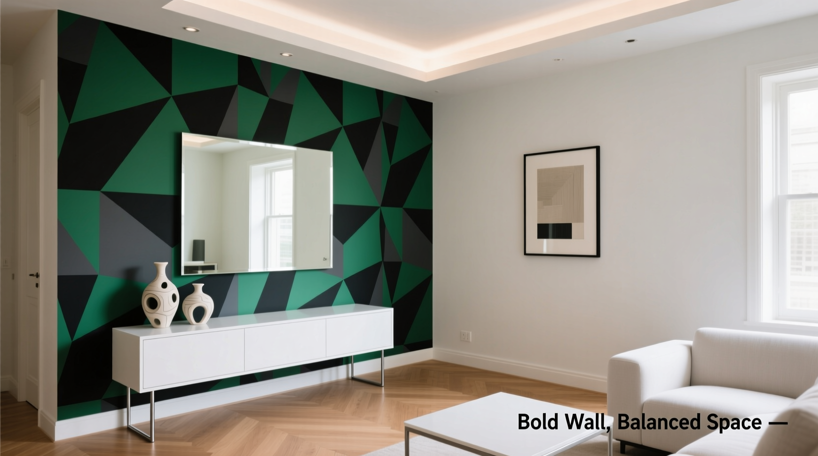 how to decorate small spaces with bold wallpaper without overwhelming