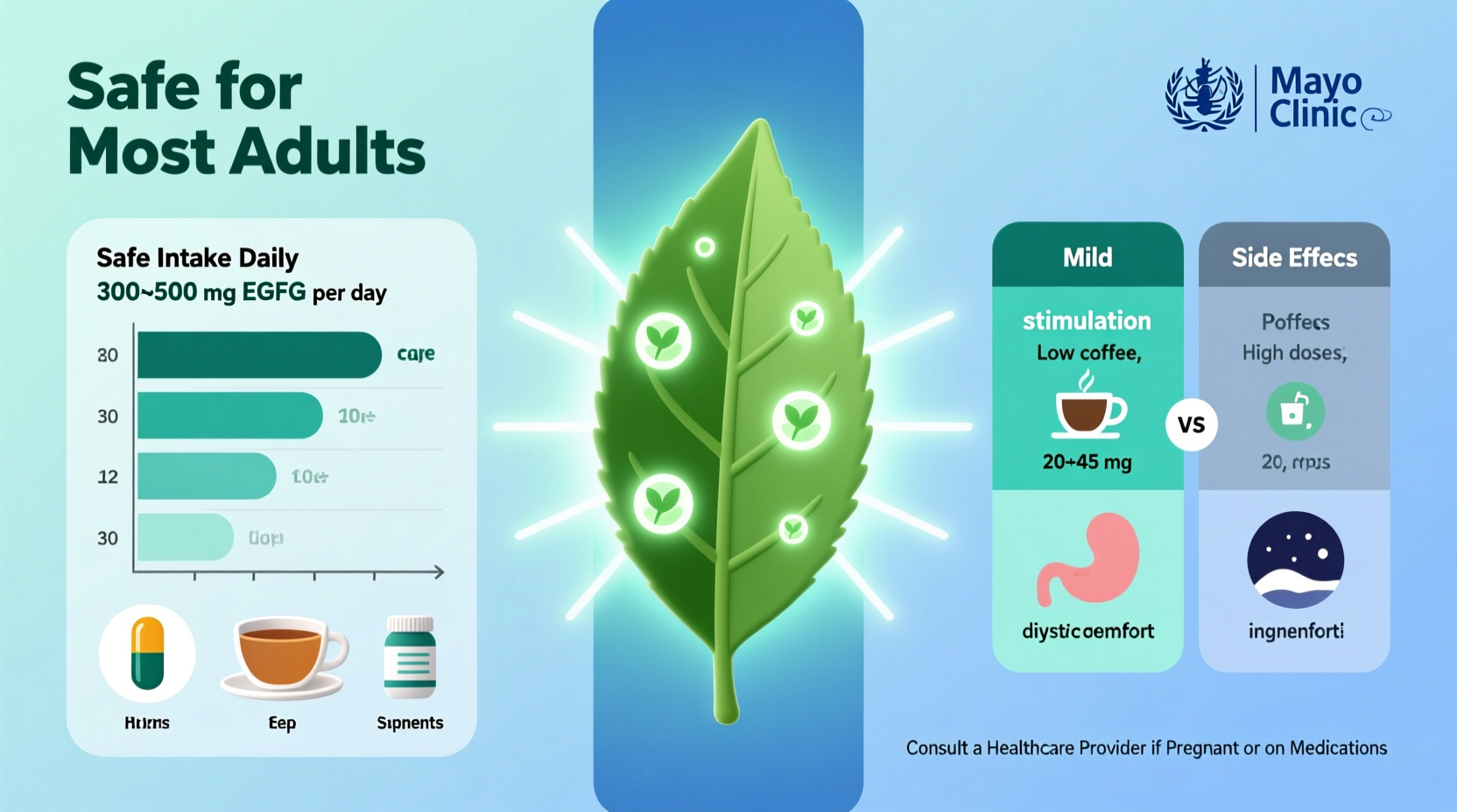 is green tea extract safe for daily consumption or too stimulating