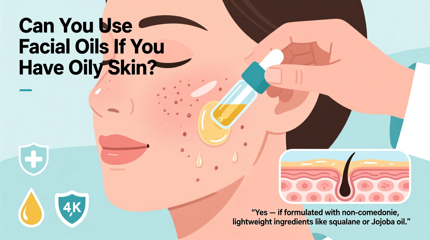 can you use facial oils if you have oily skin without causing breakouts