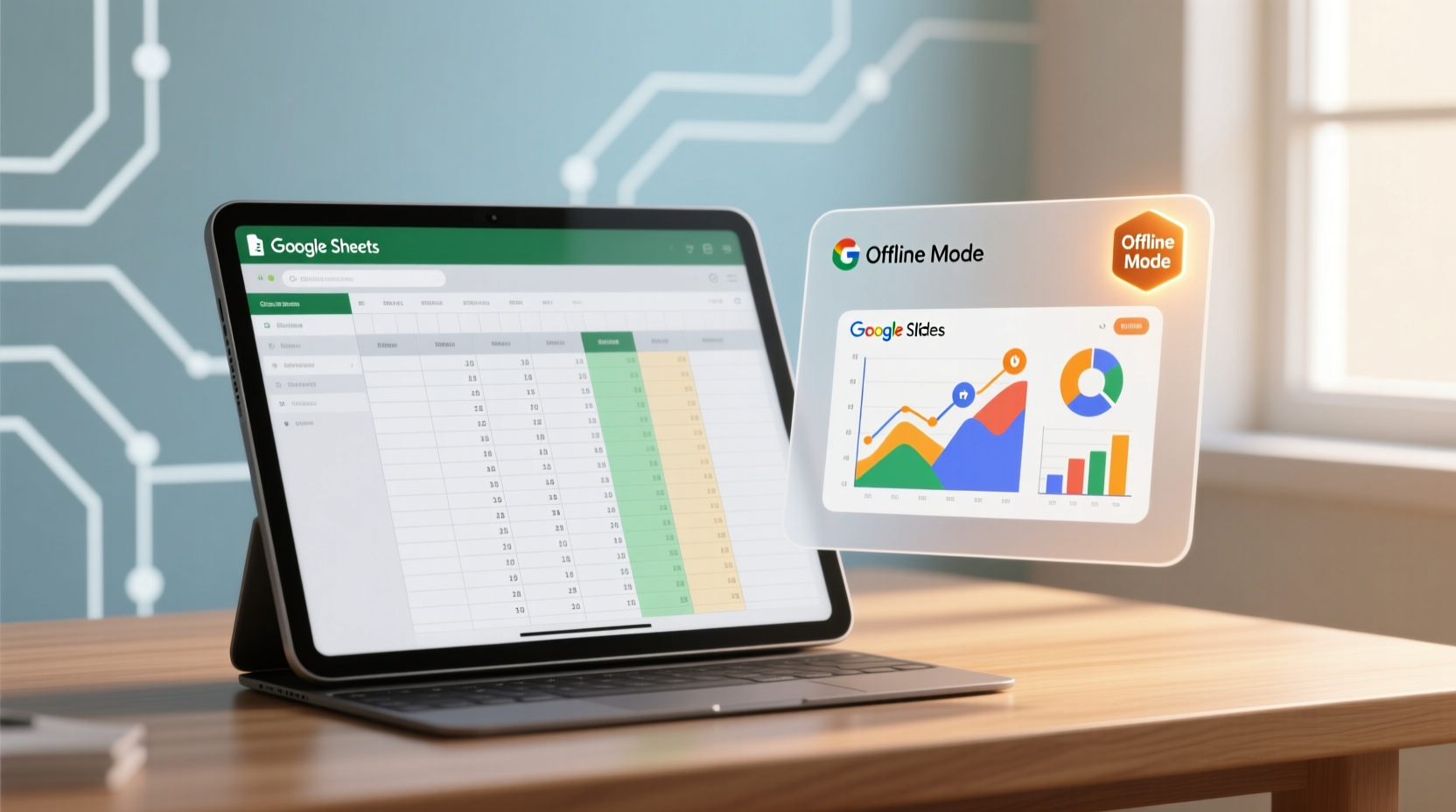view google spreadsheets and presentations offline