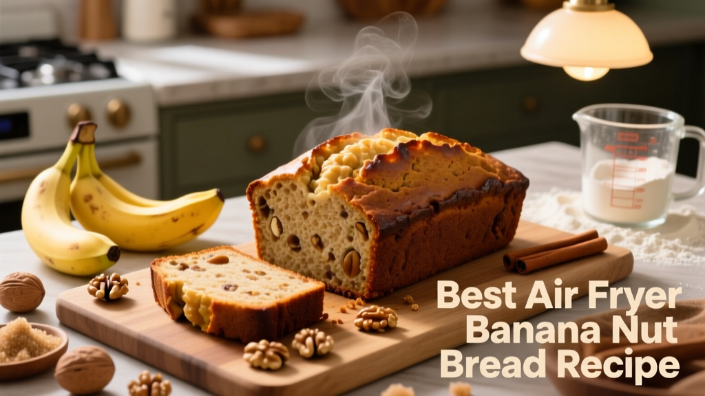 Air Fryer Banana Nut Bread (Crispy Edges, Moist Crumb)