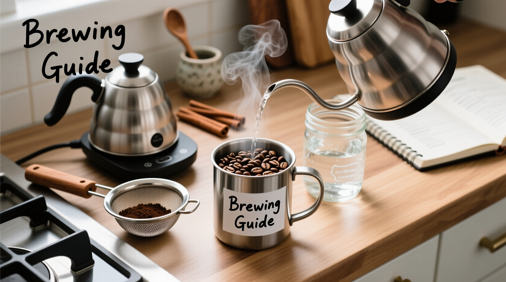 how to make coffee without a machine using household items only