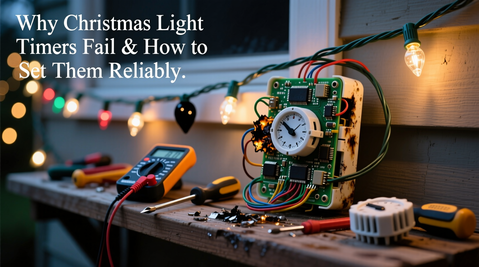 why do christmas light timers fail and how to set them reliably