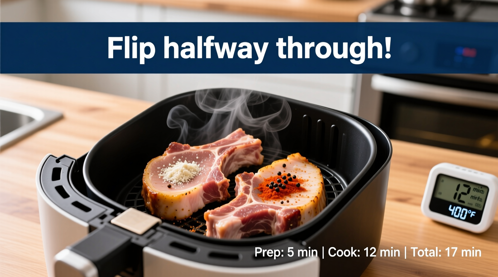 how to cook pork chops in the air fryer