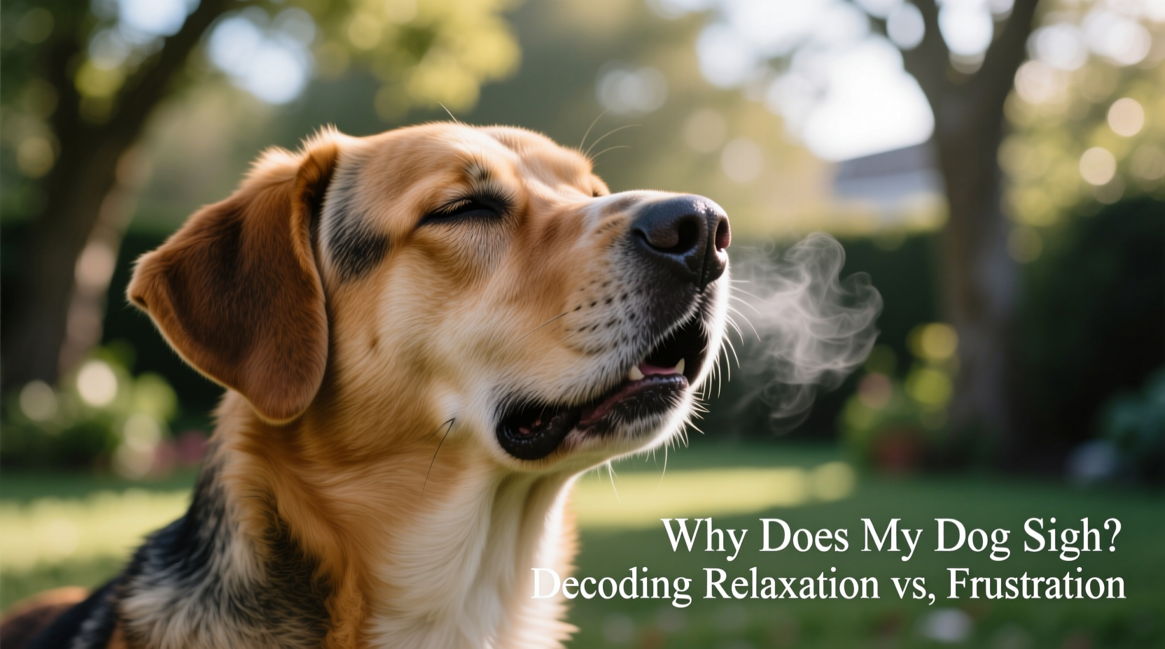 why does my dog sigh loudly relaxation or frustration cues decoded