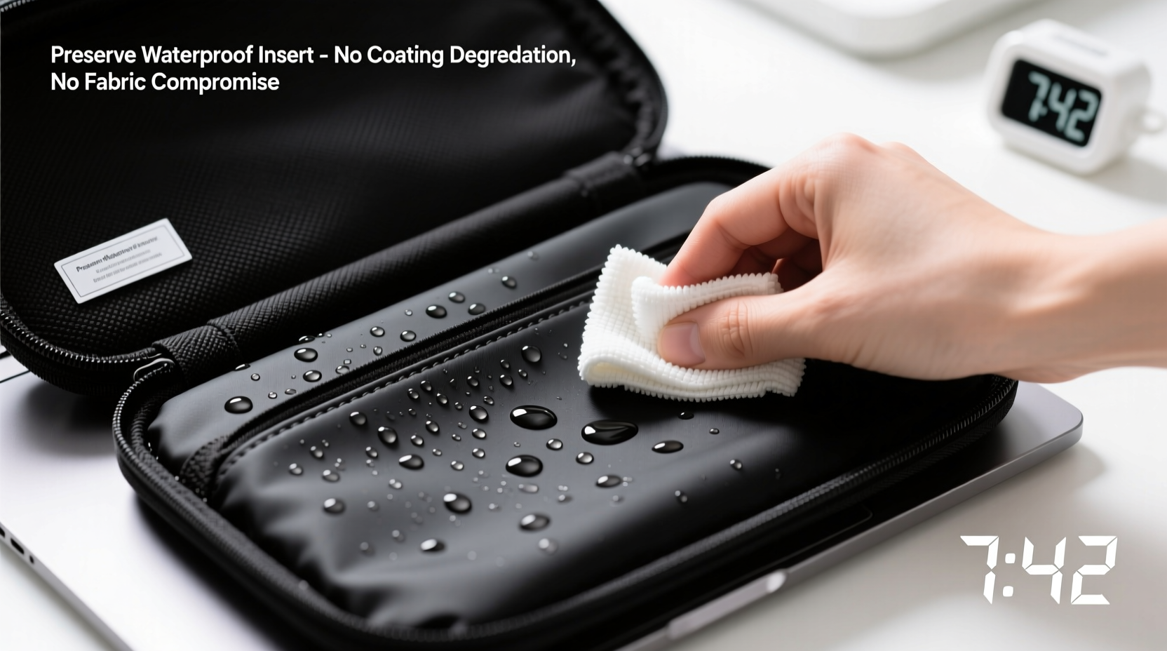 how to clean laptop sleeve inserts safely