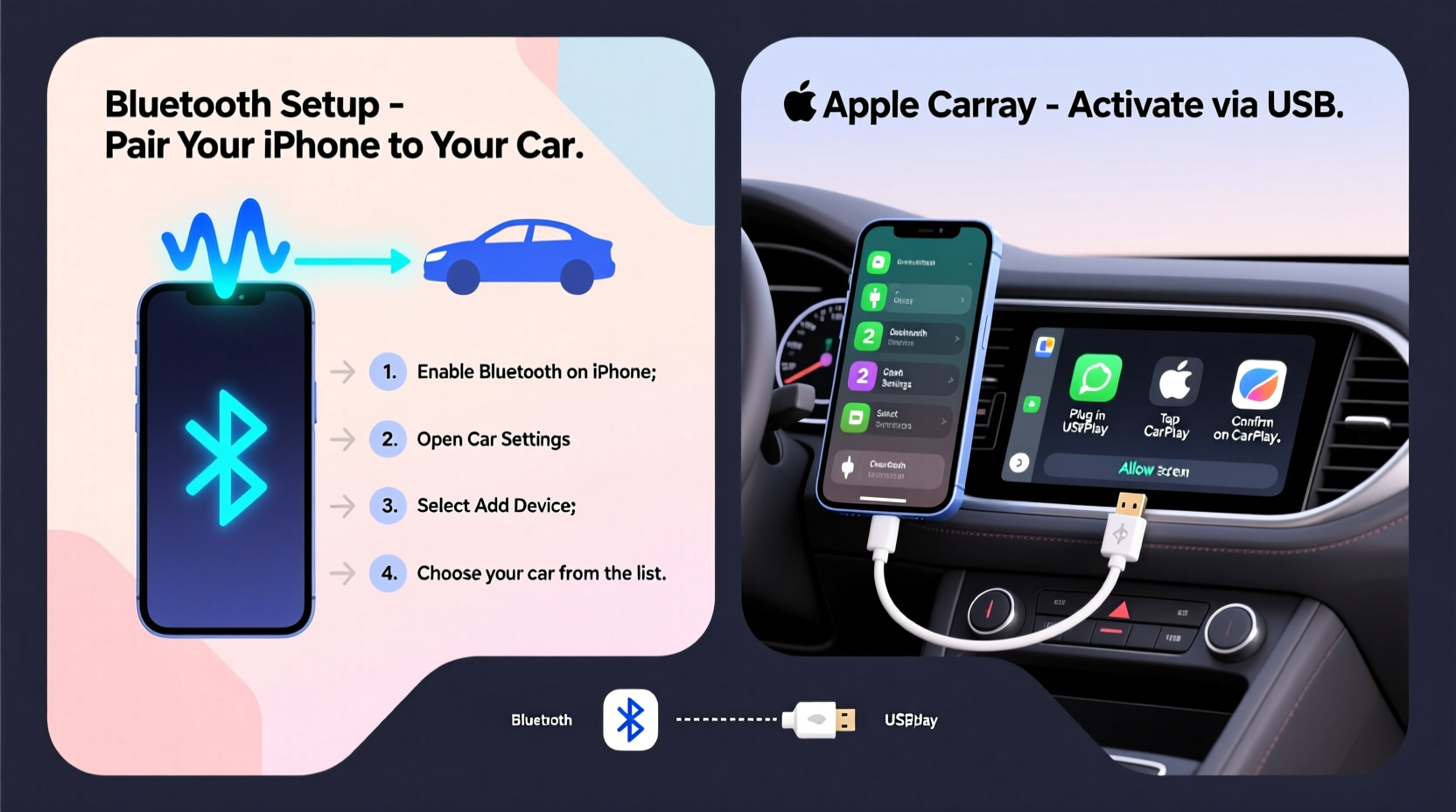 how do i sync my iphone to my car
