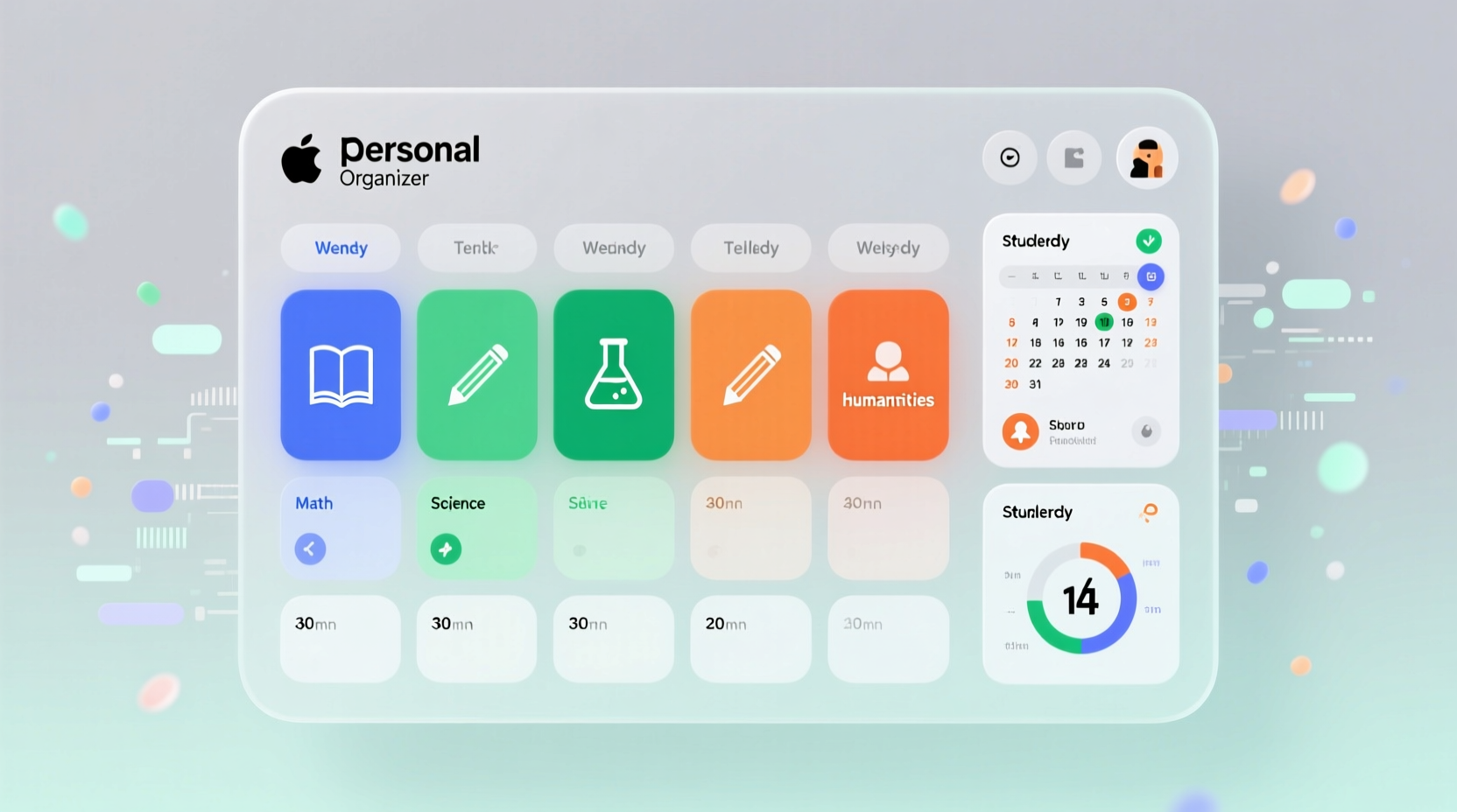 timetable is a personal organizer designed for students