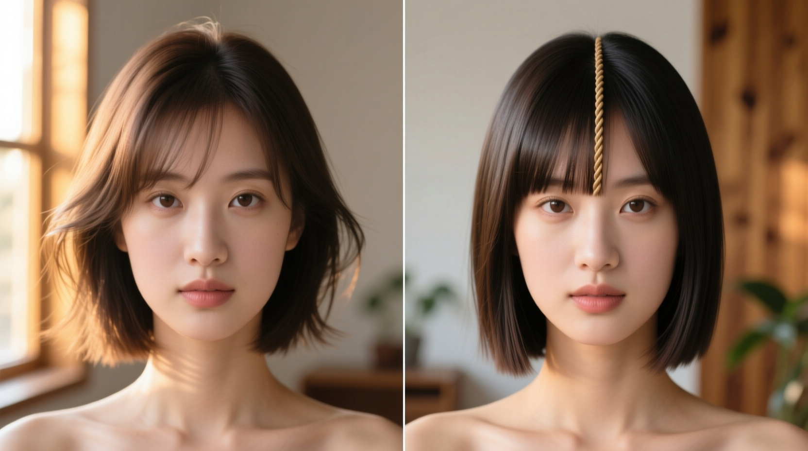 curtain bangs vs bottleneck bangs which style is lower maintenance