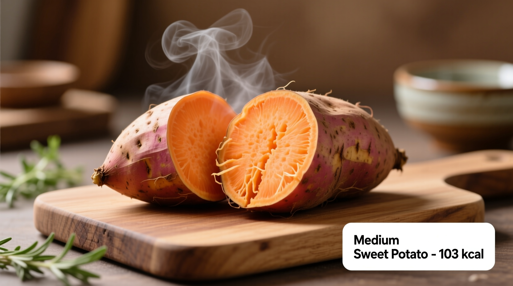 medium sweet potato calories