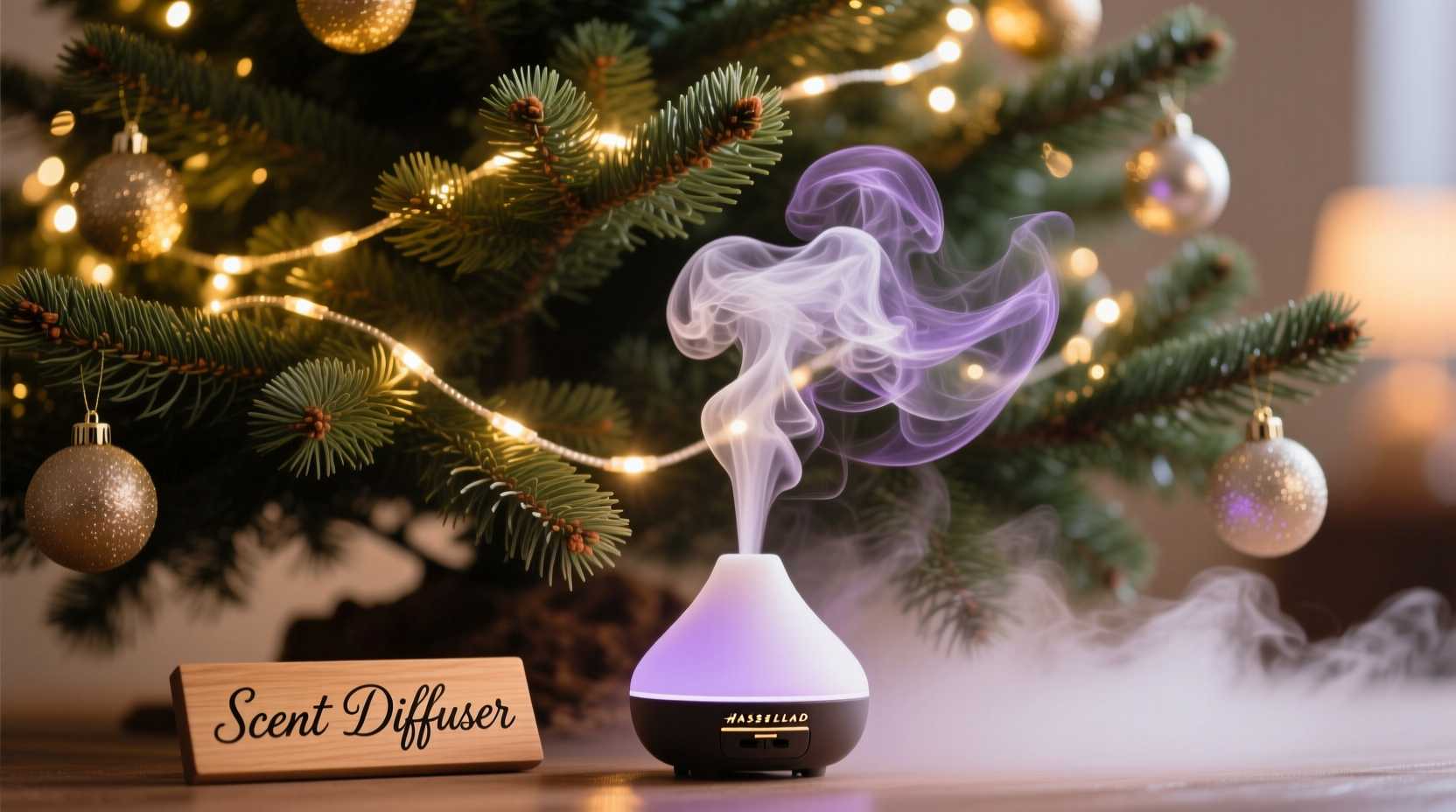how to create a scent diffuser effect inside your christmas tree